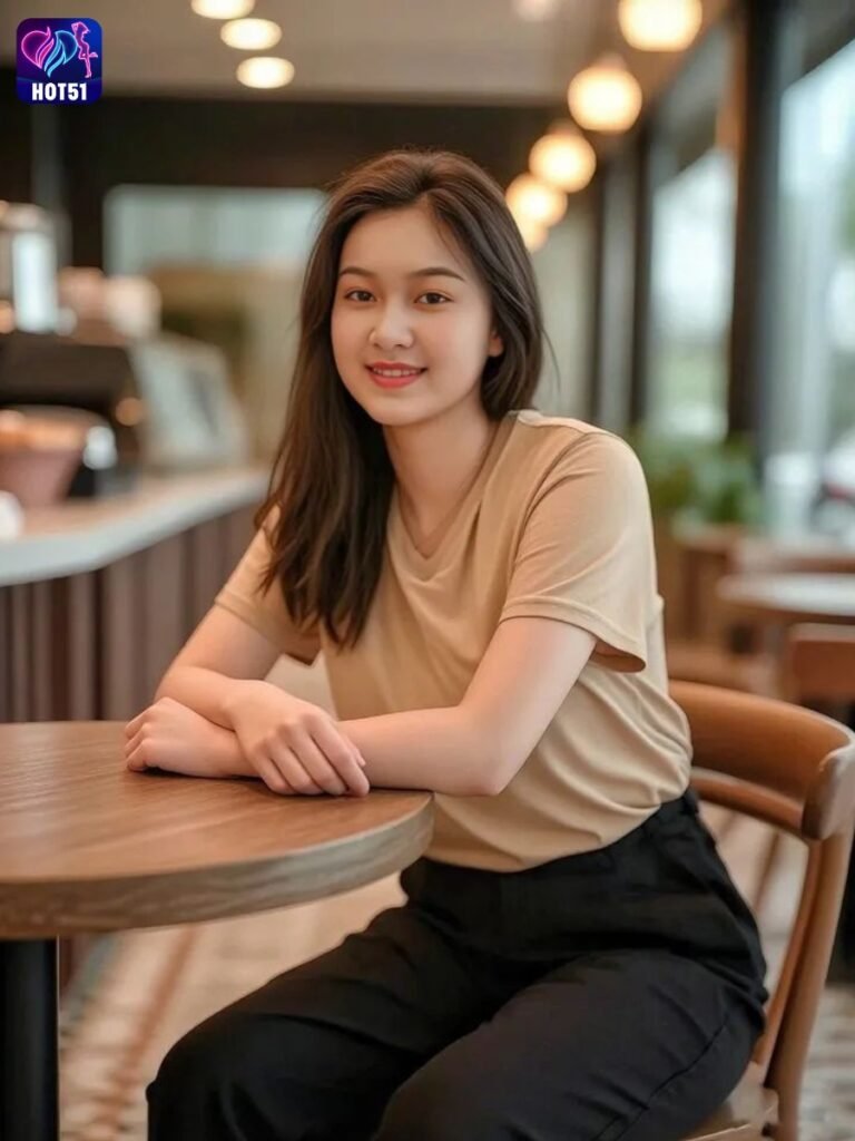 Beautiful Girl Livestream on Hot51 app