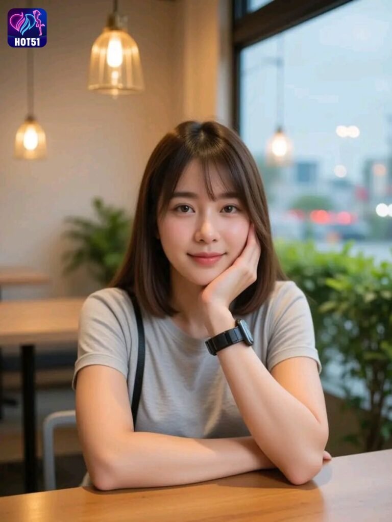 Beautiful Girl Livestream on Hot51 app