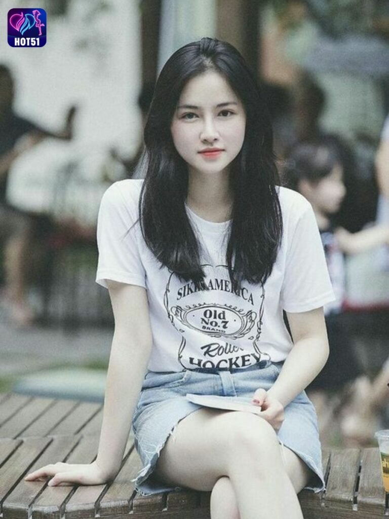 Beautiful Girl Livestream on Hot51 app
