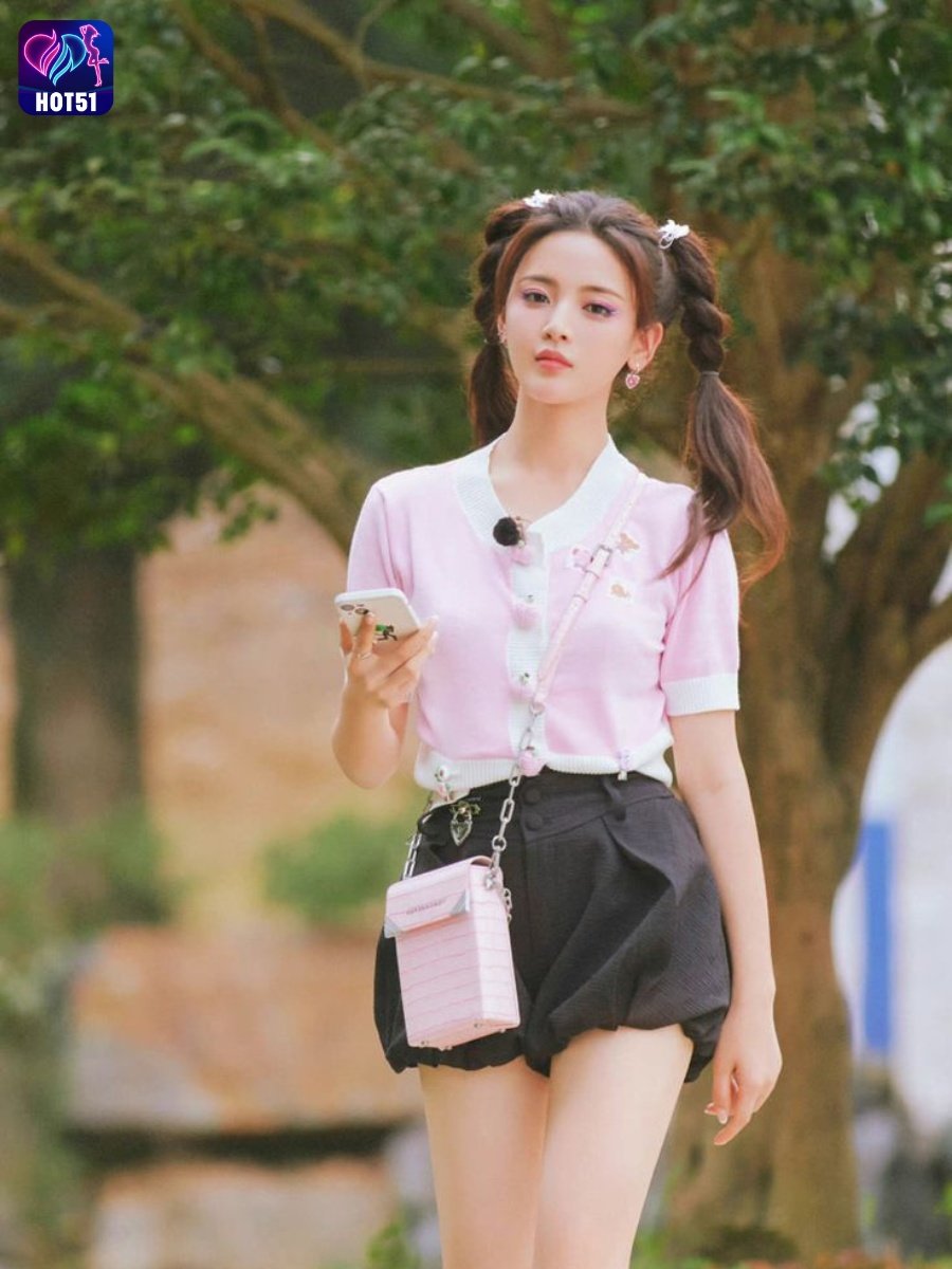 Beautiful Girl Livestream on Hot51 app